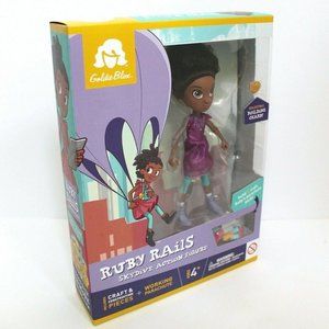 GoldieBlox Ruby Rails Skydive Parachute Toy